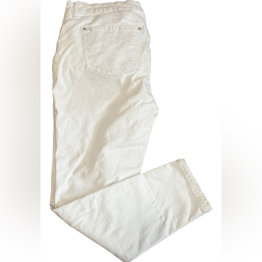 Seven7 White Tummyless High Rise Skinny Jeans 16